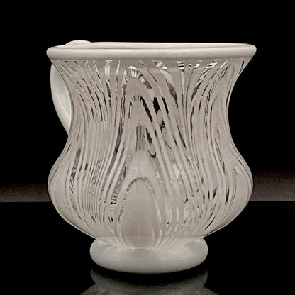 Hisatoshi Iwata, Jobun (Striped) Glass Vessel, Rock Glass / Tasting Glass, Japan Art Academy Award Winning Artist #201