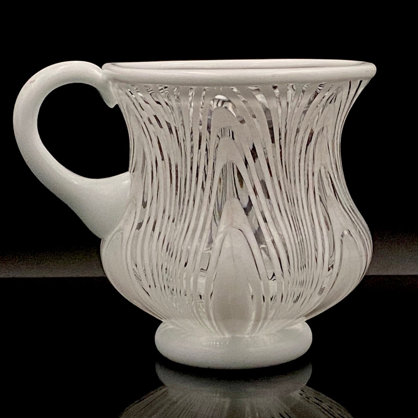 Hisatoshi Iwata, Jobun (Striped) Glass Vessel, Rock Glass / Tasting Glass, Japan Art Academy Award Winning Artist #201