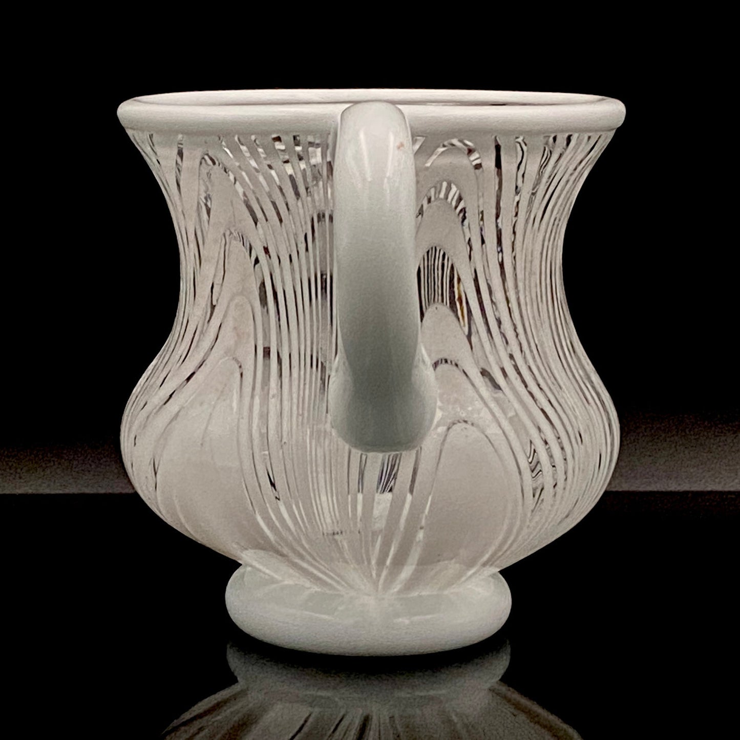 Hisatoshi Iwata, Jobun (Striped) Glass Vessel, Rock Glass / Tasting Glass, Japan Art Academy Award Winning Artist #201