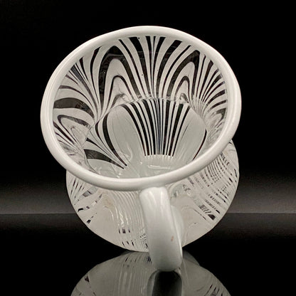 Hisatoshi Iwata, Jobun (Striped) Glass Vessel, Rock Glass / Tasting Glass, Japan Art Academy Award Winning Artist #201