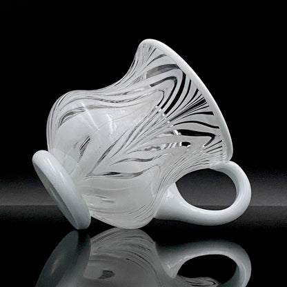 Hisatoshi Iwata, Jobun (Striped) Glass Vessel, Rock Glass / Tasting Glass, Japan Art Academy Award Winning Artist #201