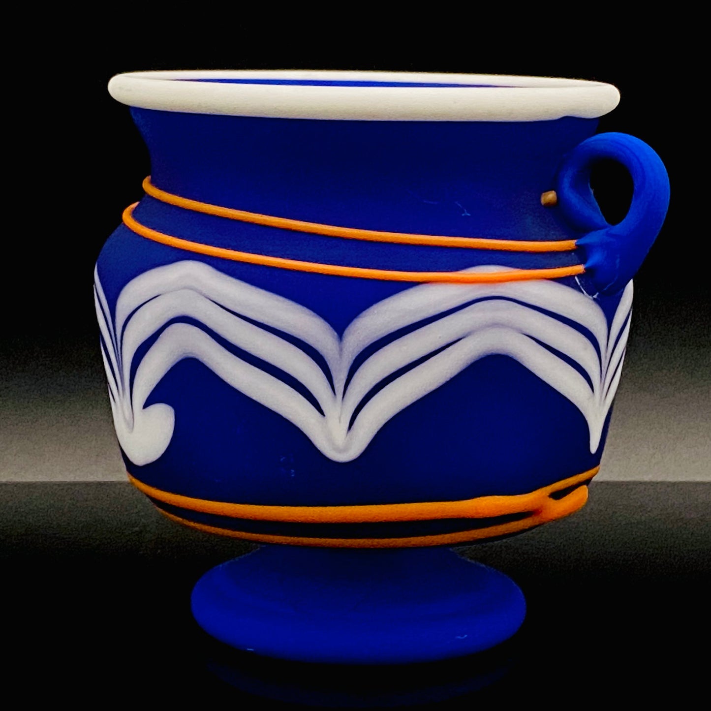 岩田久利（Iwata Hisatoshi）作品 玻璃条文小壶 冰碗 日本艺术院奖获奖作家 #196