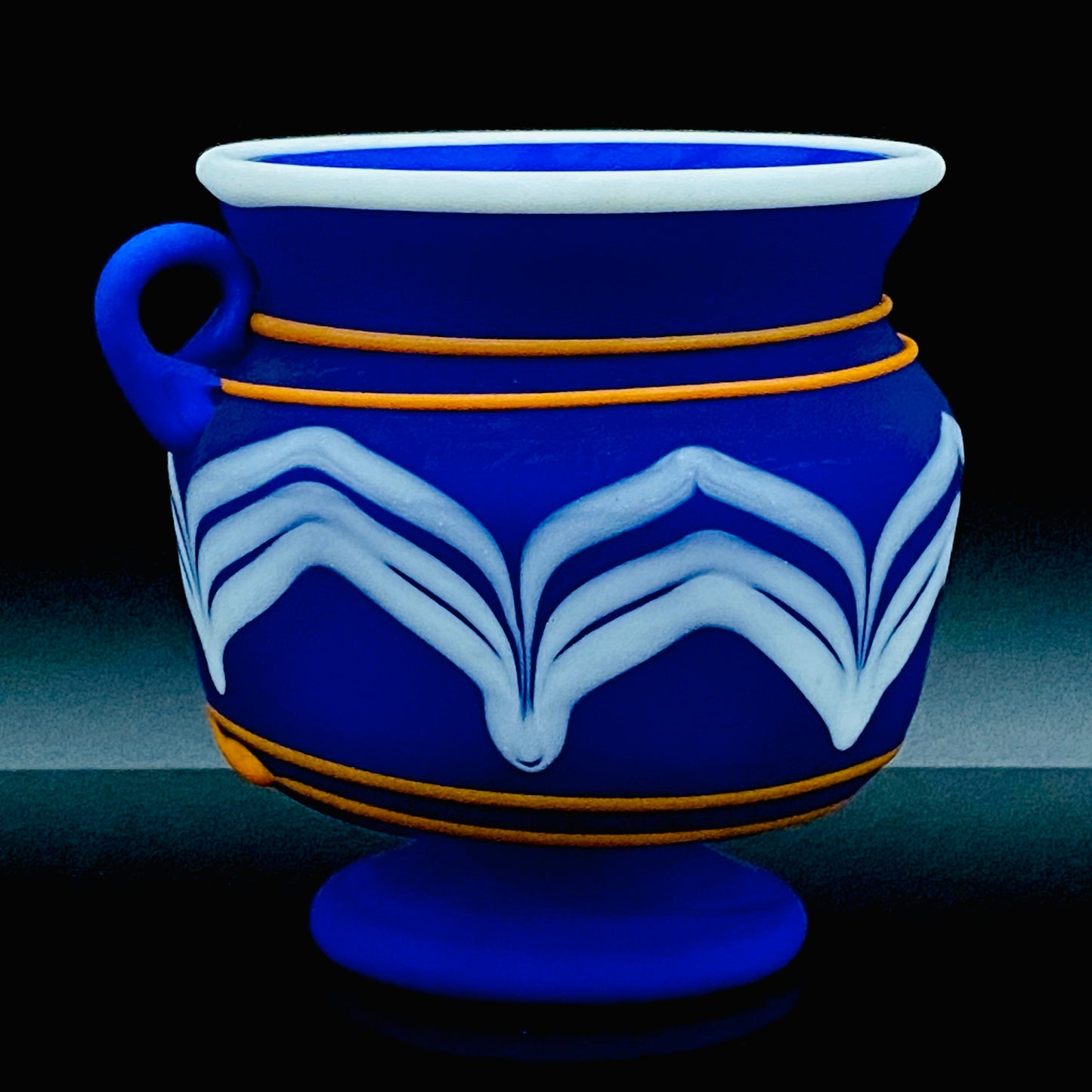 岩田久利（Iwata Hisatoshi）作品 玻璃条文小壶 冰碗 日本艺术院奖获奖作家 #196