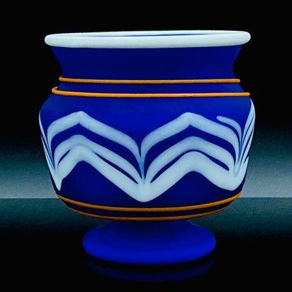 岩田久利（Iwata Hisatoshi）作品 玻璃条文小壶 冰碗 日本艺术院奖获奖作家 #196