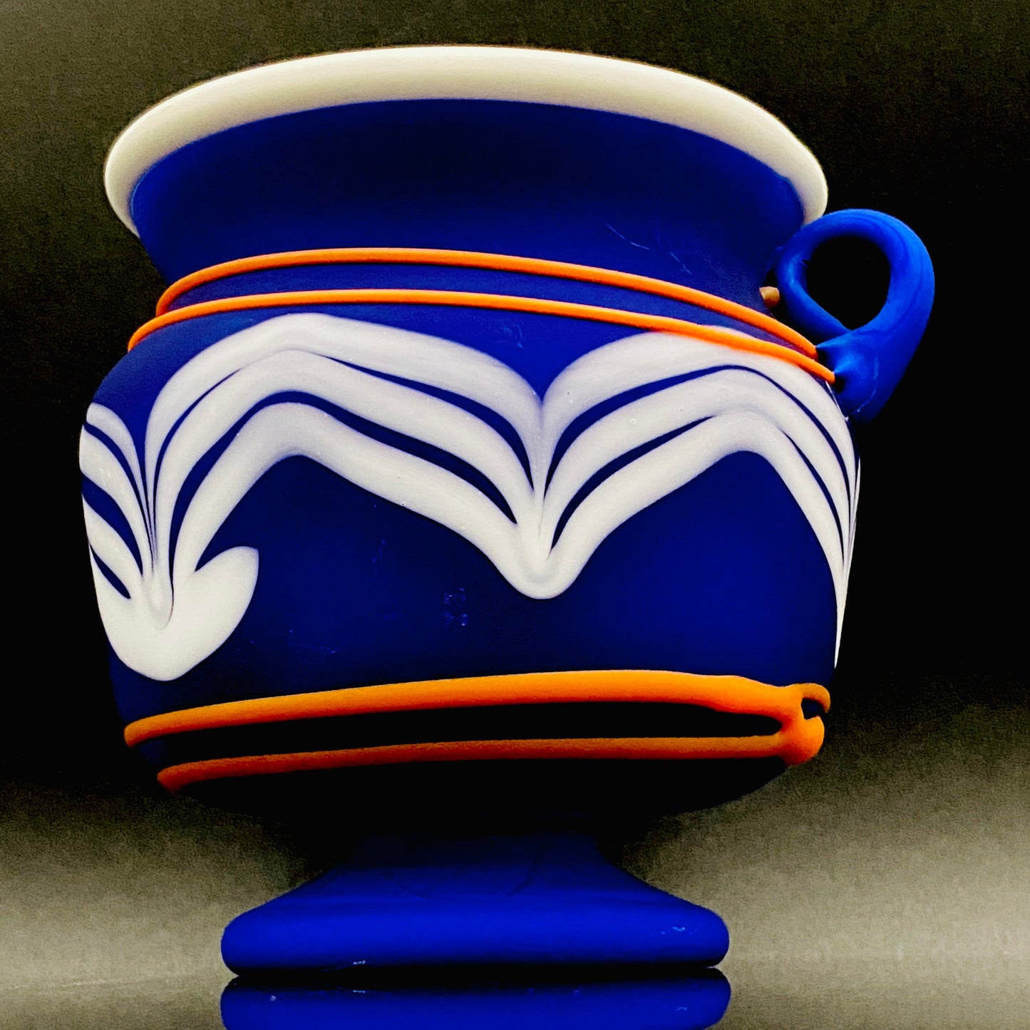 岩田久利（Iwata Hisatoshi）作品 玻璃条文小壶 冰碗 日本艺术院奖获奖作家 #196