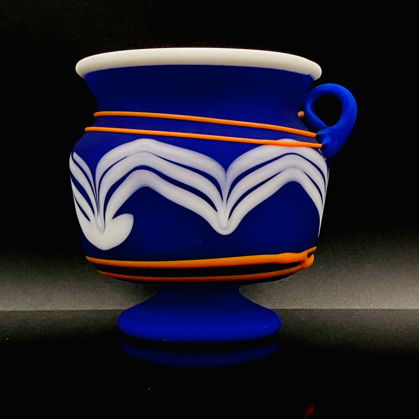 岩田久利（Iwata Hisatoshi）作品 玻璃条文小壶 冰碗 日本艺术院奖获奖作家 #196