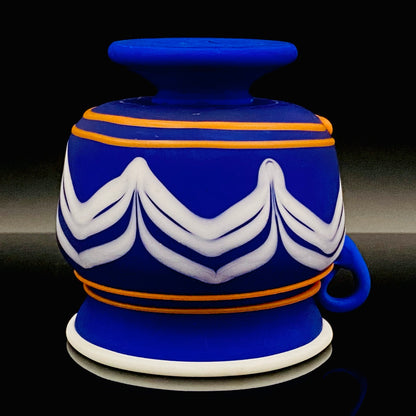 岩田久利（Iwata Hisatoshi）作品 玻璃条文小壶 冰碗 日本艺术院奖获奖作家 #196