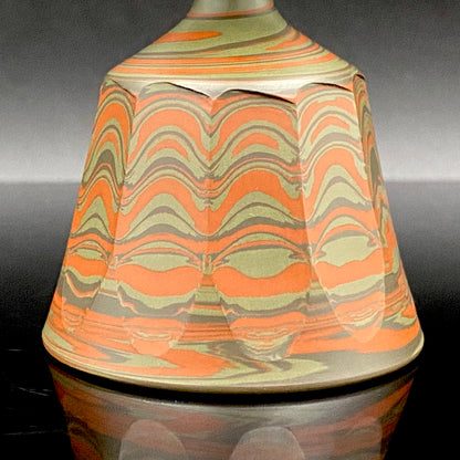 Yohei Konishi, Tokoname Ware Neriage, Horseback Cup (Stem Cup) "Shouchu no Tama" Sake Vessel #197