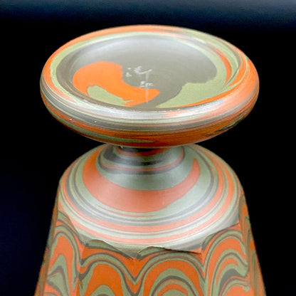 Yohei Konishi, Tokoname Ware Neriage, Horseback Cup (Stem Cup) "Shouchu no Tama" Sake Vessel #197