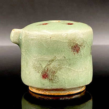 吉备烧 现代名工 第二代 水川陶影（水川胜治：Katsuji Mizukawa）作品 盐烧水滴 威士忌滴水器 #200