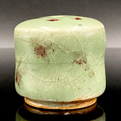 吉备烧 现代名工 第二代 水川陶影（水川胜治：Katsuji Mizukawa）作品 盐烧水滴 威士忌滴水器 #200