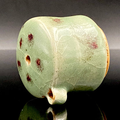 吉备烧 现代名工 第二代 水川陶影（水川胜治：Katsuji Mizukawa）作品 盐烧水滴 威士忌滴水器 #200