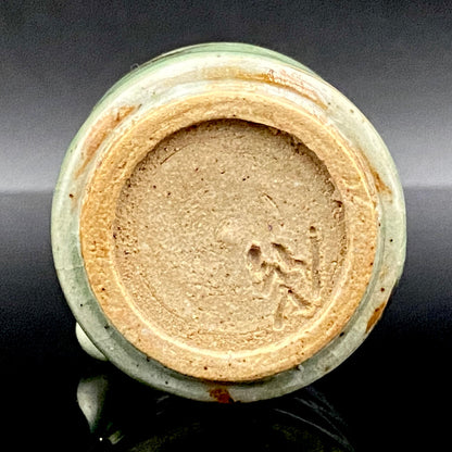 吉备烧 现代名工 第二代 水川陶影（水川胜治：Katsuji Mizukawa）作品 盐烧水滴 威士忌滴水器 #200