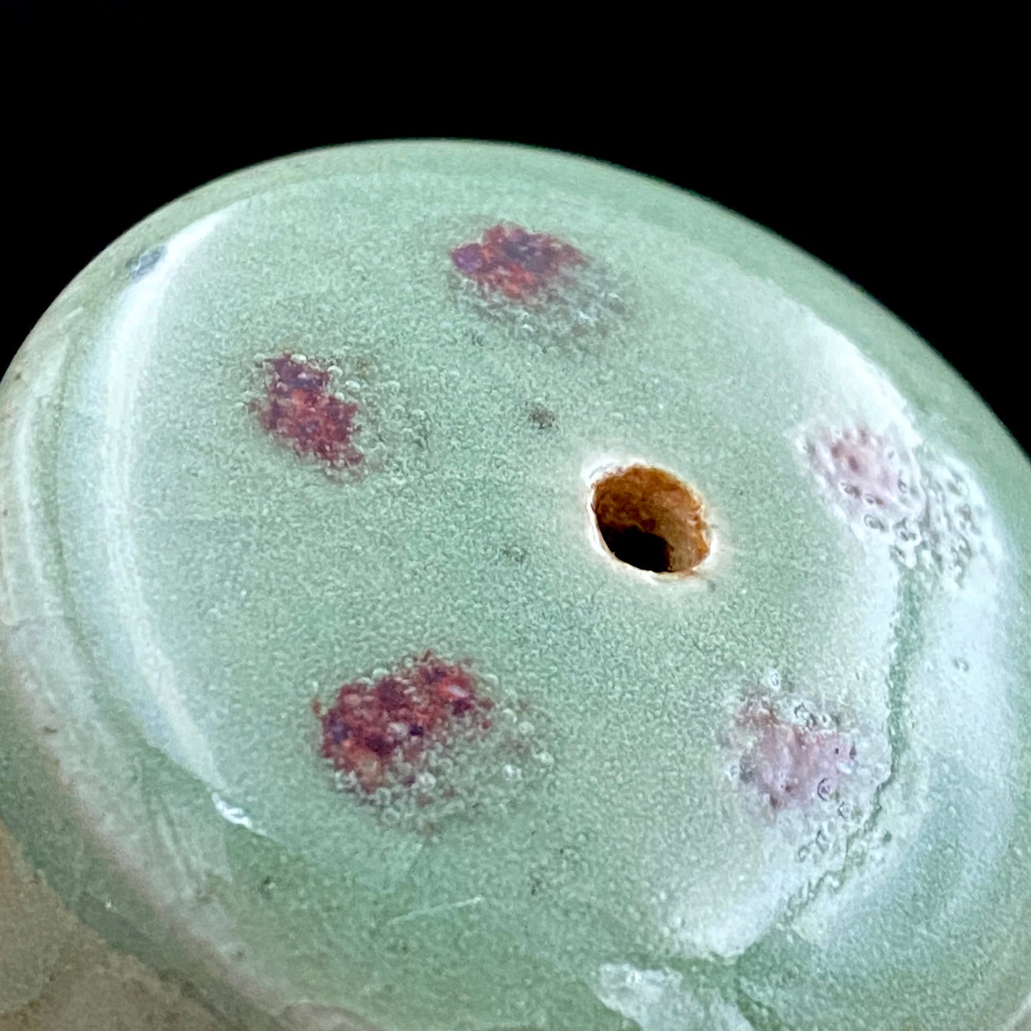 吉备烧 现代名工 第二代 水川陶影（水川胜治：Katsuji Mizukawa）作品 盐烧水滴 威士忌滴水器 #200