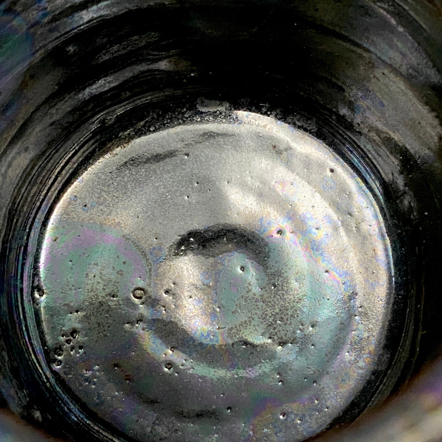 内閣総理大臣賞受賞作家 三代 平安宋丘 (久保 義蔵) 作 曜変天目 三足香炉 曜変天目 博物館収蔵級 【真作保証】#204