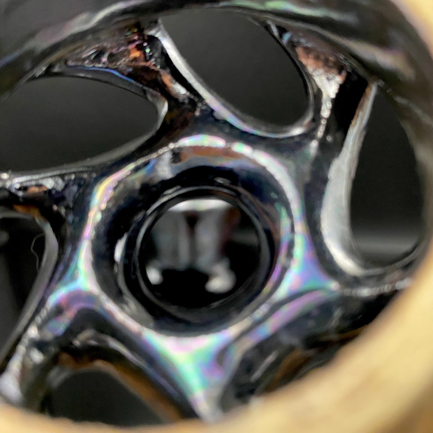 内閣総理大臣賞受賞作家 三代 平安宋丘 (久保 義蔵) 作 曜変天目 三足香炉 曜変天目 博物館収蔵級 【真作保証】#204