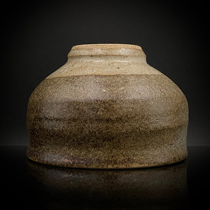 益子焼 伝統工芸士 北土窯三村陶苑 三村 北土 作 糠釉抹茶碗、和のロックグラス、元栃木県窯業指導所技官 糠釉抹茶碗 #490
