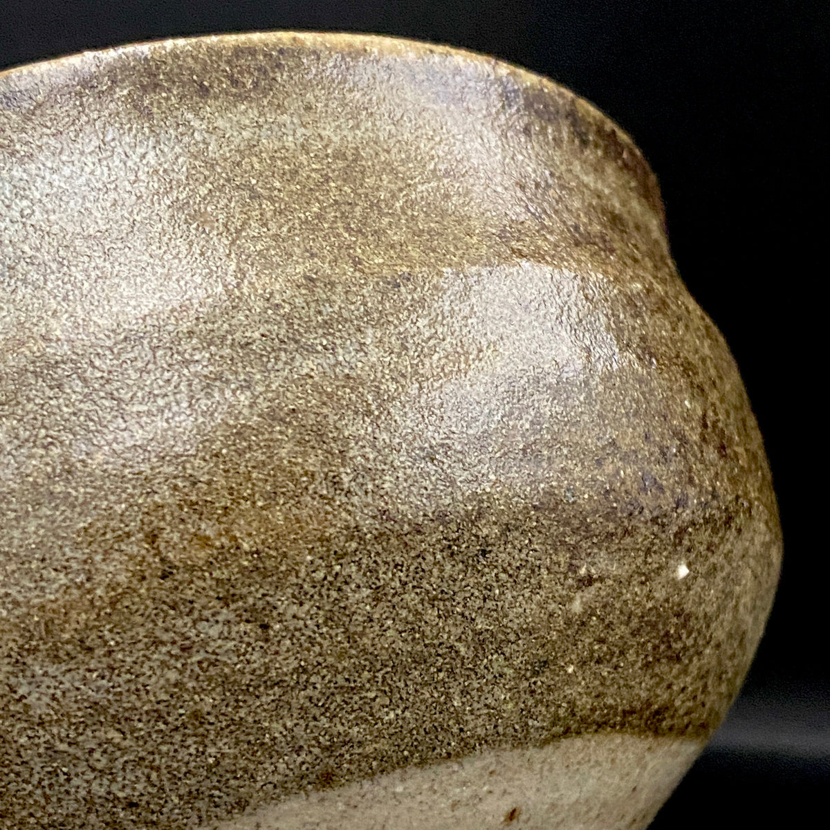 益子焼 伝統工芸士 北土窯三村陶苑 三村 北土 作 糠釉抹茶碗、和のロックグラス、元栃木県窯業指導所技官 糠釉抹茶碗 #490