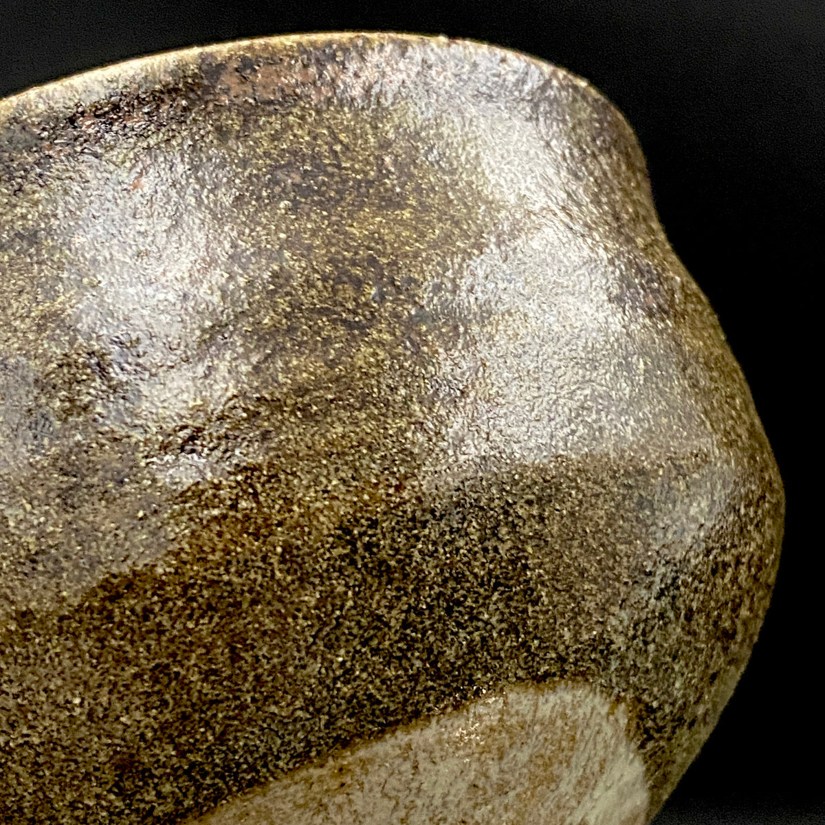 益子焼 伝統工芸士 北土窯三村陶苑 三村 北土 作 糠釉抹茶碗、和のロックグラス、元栃木県窯業指導所技官 糠釉抹茶碗 #490