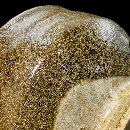 益子焼 伝統工芸士 北土窯三村陶苑 三村 北土 作 糠釉抹茶碗、和のロックグラス、元栃木県窯業指導所技官 糠釉抹茶碗 #490