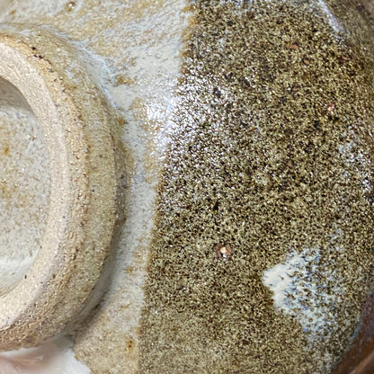 益子焼 伝統工芸士 北土窯三村陶苑 三村 北土 作 糠釉抹茶碗、和のロックグラス、元栃木県窯業指導所技官 糠釉抹茶碗 #490