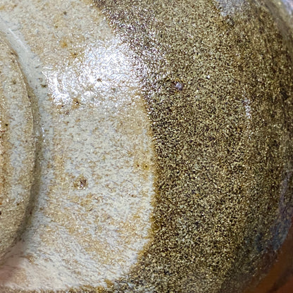 益子焼 伝統工芸士 北土窯三村陶苑 三村 北土 作 糠釉抹茶碗、和のロックグラス、元栃木県窯業指導所技官 糠釉抹茶碗 #490