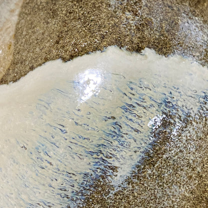 益子焼 伝統工芸士 北土窯三村陶苑 三村 北土 作 糠釉抹茶碗、和のロックグラス、元栃木県窯業指導所技官 糠釉抹茶碗 #490