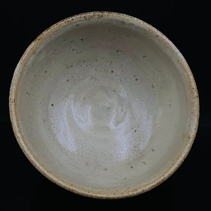 益子焼 伝統工芸士 北土窯三村陶苑 三村 北土 作 糠釉抹茶碗、和のロックグラス、元栃木県窯業指導所技官 糠釉抹茶碗 #490