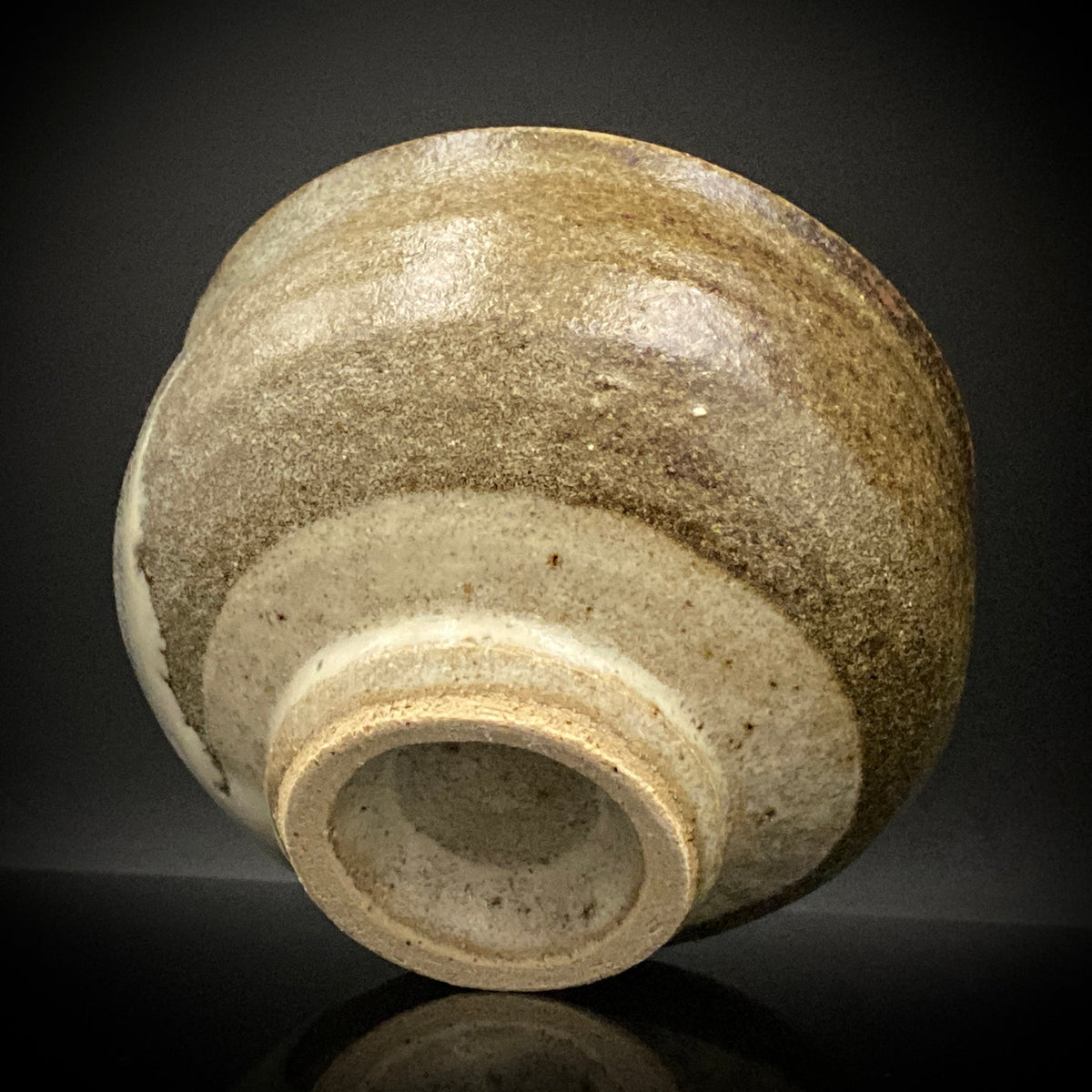 益子焼 伝統工芸士 北土窯三村陶苑 三村 北土 作 糠釉抹茶碗、和のロックグラス、元栃木県窯業指導所技官 糠釉抹茶碗 #490