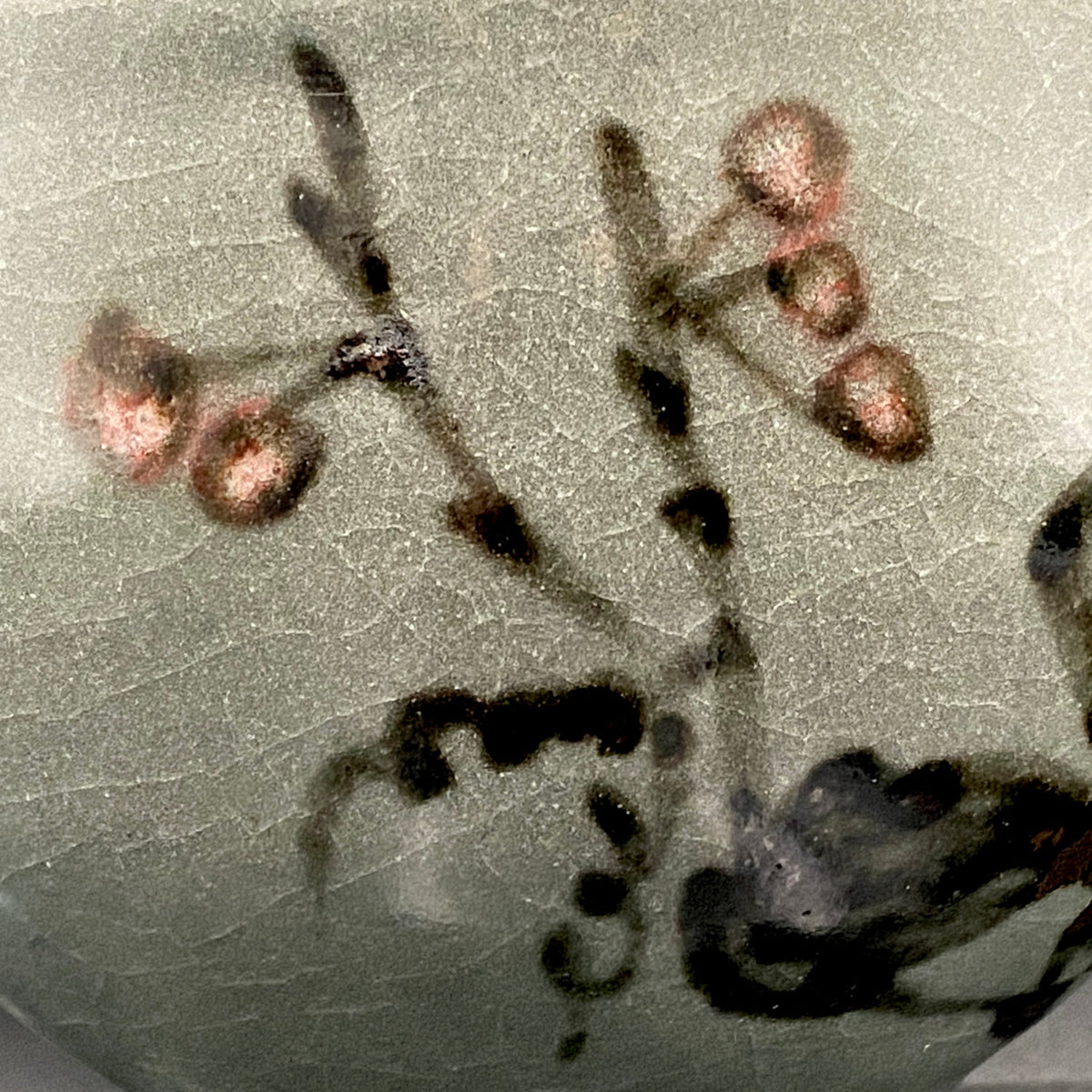 Iron-Painted Sankirai Tea Bowl / Japanese-Style Rocks Glass by Takeda Toshio, Pupil of Living National Treasure Tamura Koichi, Artist Represented in the Collection of The National Museum of Modern Art, Kyoto #503