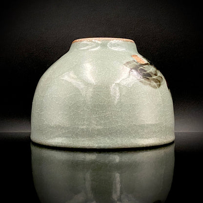 Iron-Painted Sankirai Tea Bowl / Japanese-Style Rocks Glass by Takeda Toshio, Pupil of Living National Treasure Tamura Koichi, Artist Represented in the Collection of The National Museum of Modern Art, Kyoto #503