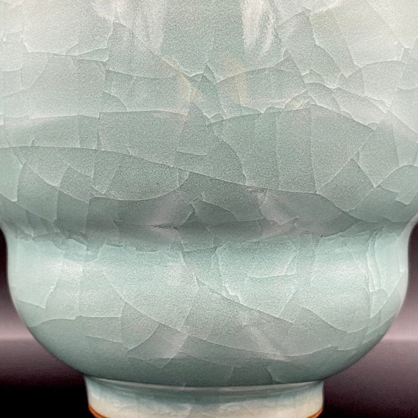 Saga Prefectural Intangible Cultural Property Holder, 19th Generation Choshun Ogasawara – Nabeshima Celadon Carved Pattern Cylindrical Large Ceramic Whiskey Tumbler #206