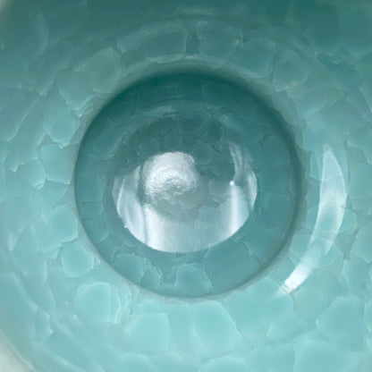 Saga Prefectural Intangible Cultural Property Holder, 19th Generation Choshun Ogasawara – Nabeshima Celadon Carved Pattern Cylindrical Large Ceramic Whiskey Tumbler #206