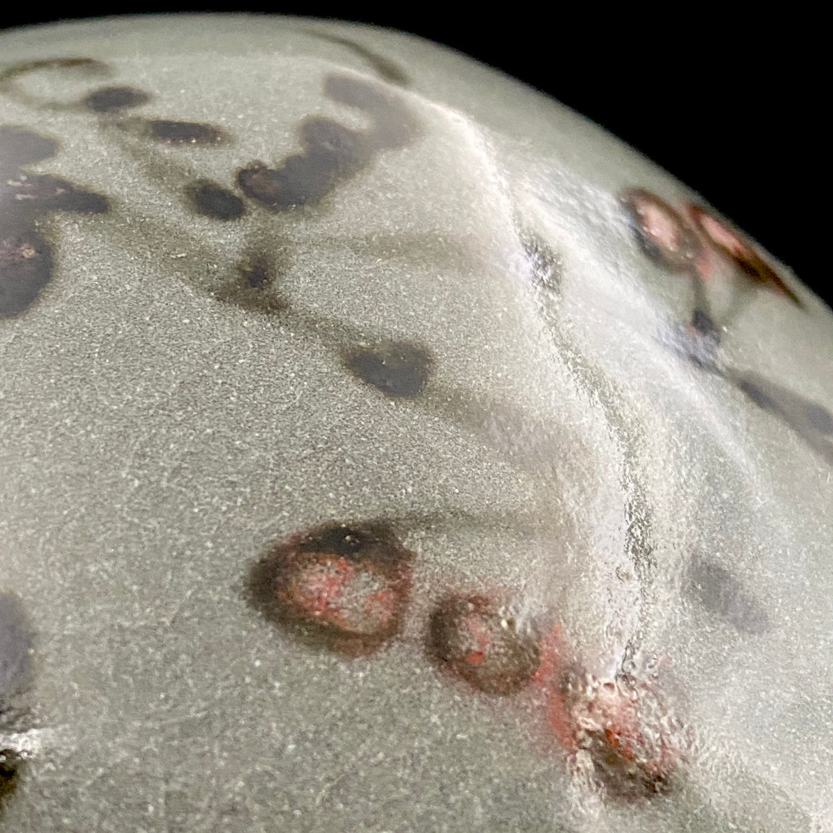 Iron-Painted Sankirai Tea Bowl / Japanese-Style Rocks Glass by Takeda Toshio, Pupil of Living National Treasure Tamura Koichi, Artist Represented in the Collection of The National Museum of Modern Art, Kyoto #503