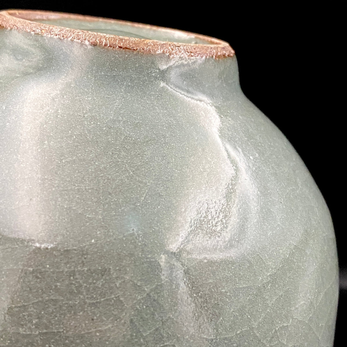 Iron-Painted Sankirai Tea Bowl / Japanese-Style Rocks Glass by Takeda Toshio, Pupil of Living National Treasure Tamura Koichi, Artist Represented in the Collection of The National Museum of Modern Art, Kyoto #503