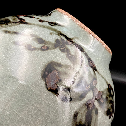 Iron-Painted Sankirai Tea Bowl / Japanese-Style Rocks Glass by Takeda Toshio, Pupil of Living National Treasure Tamura Koichi, Artist Represented in the Collection of The National Museum of Modern Art, Kyoto #503
