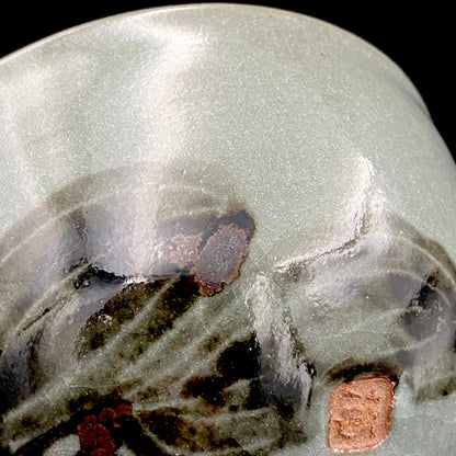 Iron-Painted Sankirai Tea Bowl / Japanese-Style Rocks Glass by Takeda Toshio, Pupil of Living National Treasure Tamura Koichi, Artist Represented in the Collection of The National Museum of Modern Art, Kyoto #503