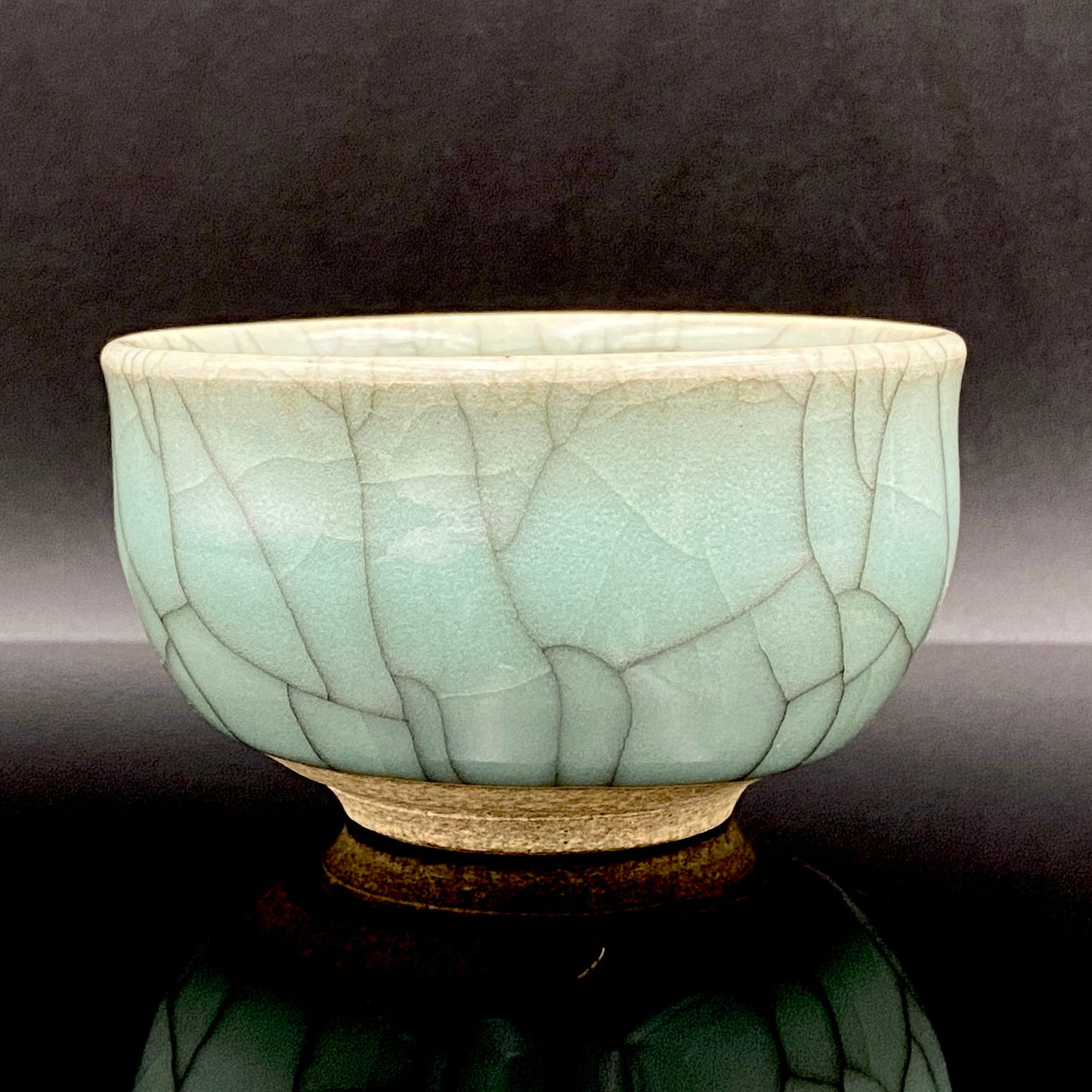 松本 為佐視 作 現代京都磁器の至宝 汝窯天青色の再定義 翠青磁 ショットグラス #211