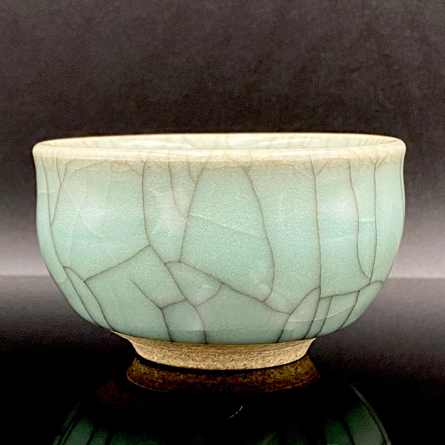 松本 為佐視 作 現代京都磁器の至宝 汝窯天青色の再定義 翠青磁 ショットグラス #211