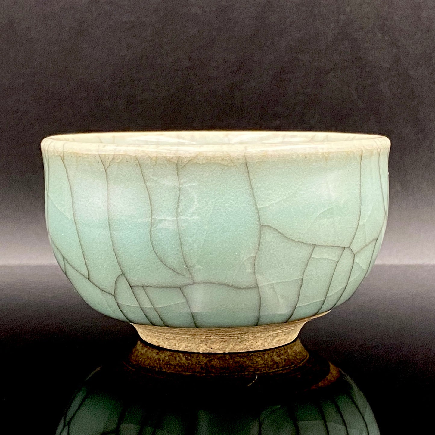 松本 為佐視 作 現代京都磁器の至宝 汝窯天青色の再定義 翠青磁 ショットグラス #211
