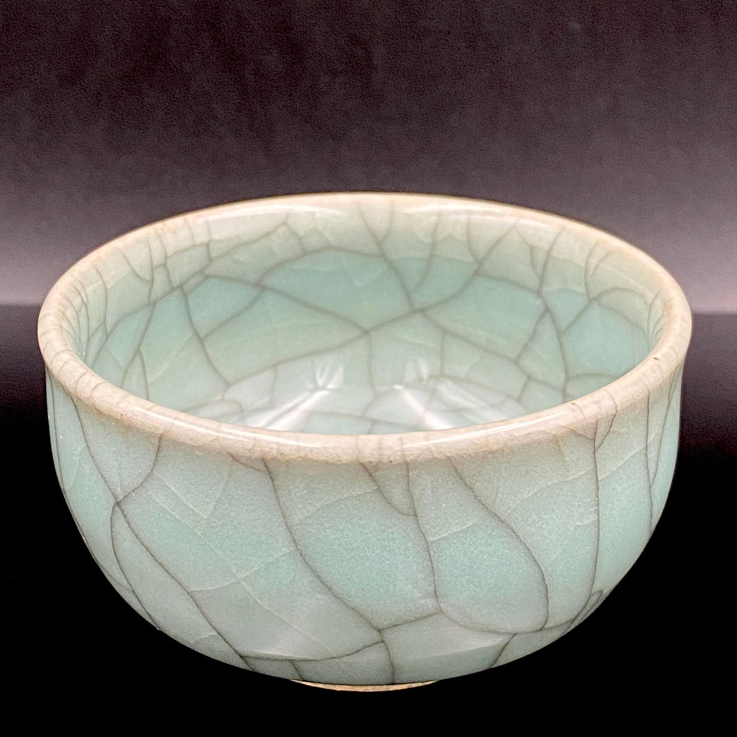 松本 為佐視 作 現代京都磁器の至宝 汝窯天青色の再定義 翠青磁 ショットグラス #211