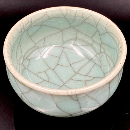 松本 為佐視 作 現代京都磁器の至宝 汝窯天青色の再定義 翠青磁 ショットグラス #211