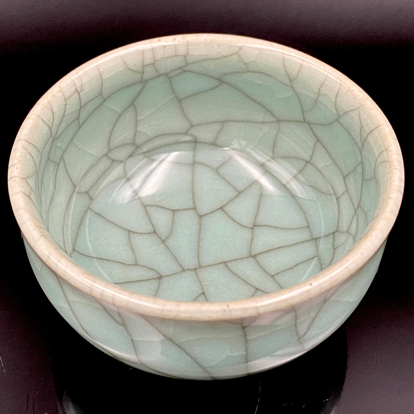 松本 為佐視 作 現代京都磁器の至宝 汝窯天青色の再定義 翠青磁 ショットグラス #211