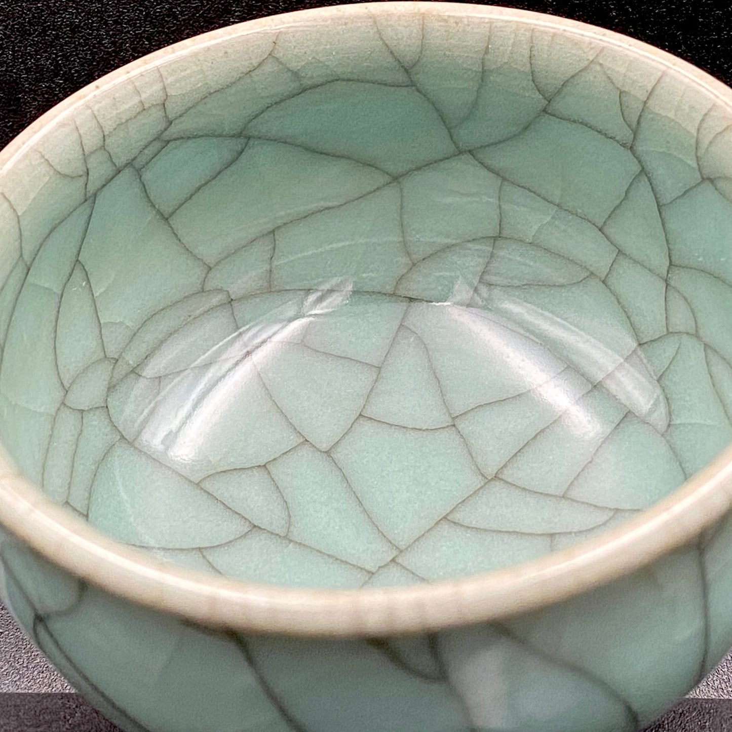 松本 為佐視 作 現代京都磁器の至宝 汝窯天青色の再定義 翠青磁 ショットグラス #211