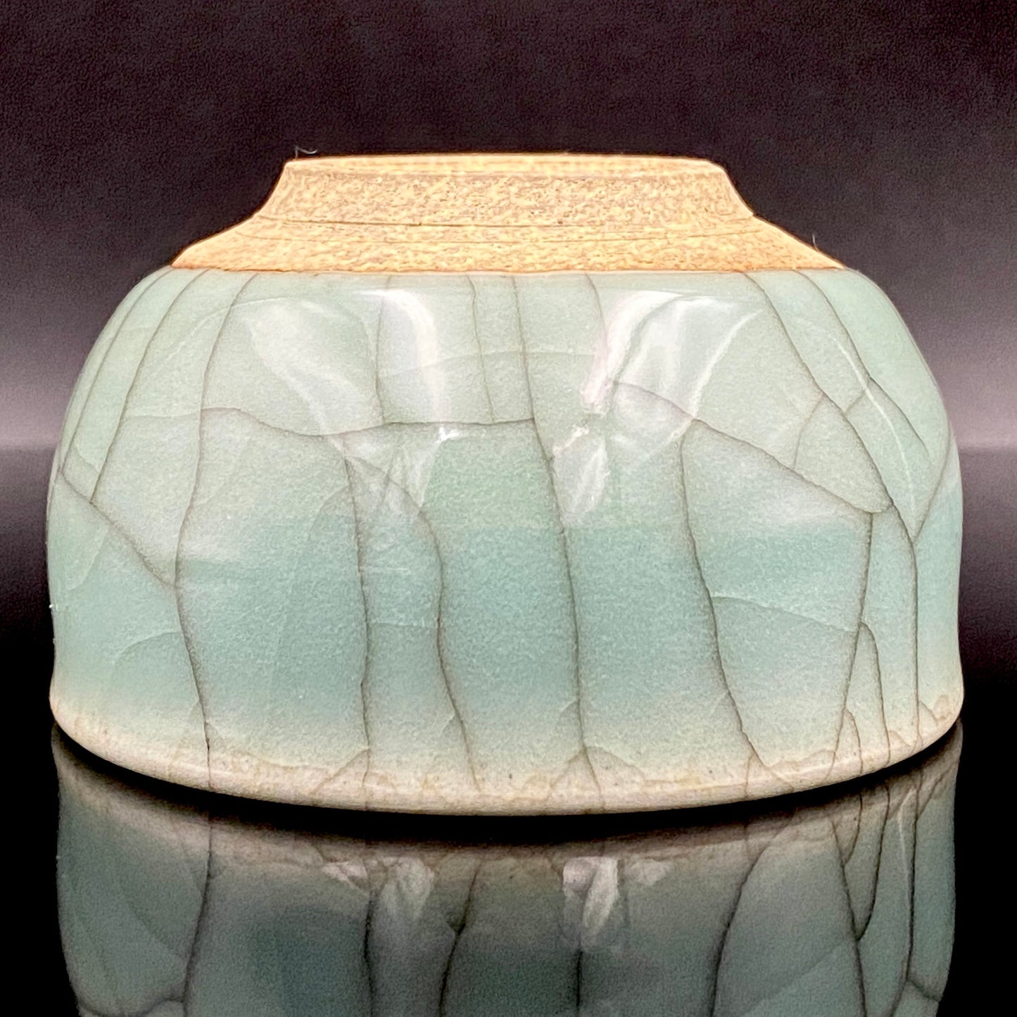 松本 為佐視 作 現代京都磁器の至宝 汝窯天青色の再定義 翠青磁 ショットグラス #211