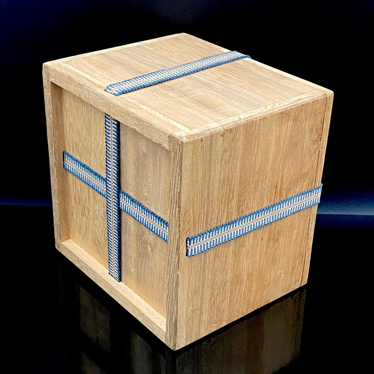 Kyo-yaki Seiwa Kiln, Founded by Certified Traditional Craftsman Hara Seiwa I (原清和): Korai-Style Kohiki Tea Bowl with Hima, Japanese Rocks Glass, with Wooden Box #504