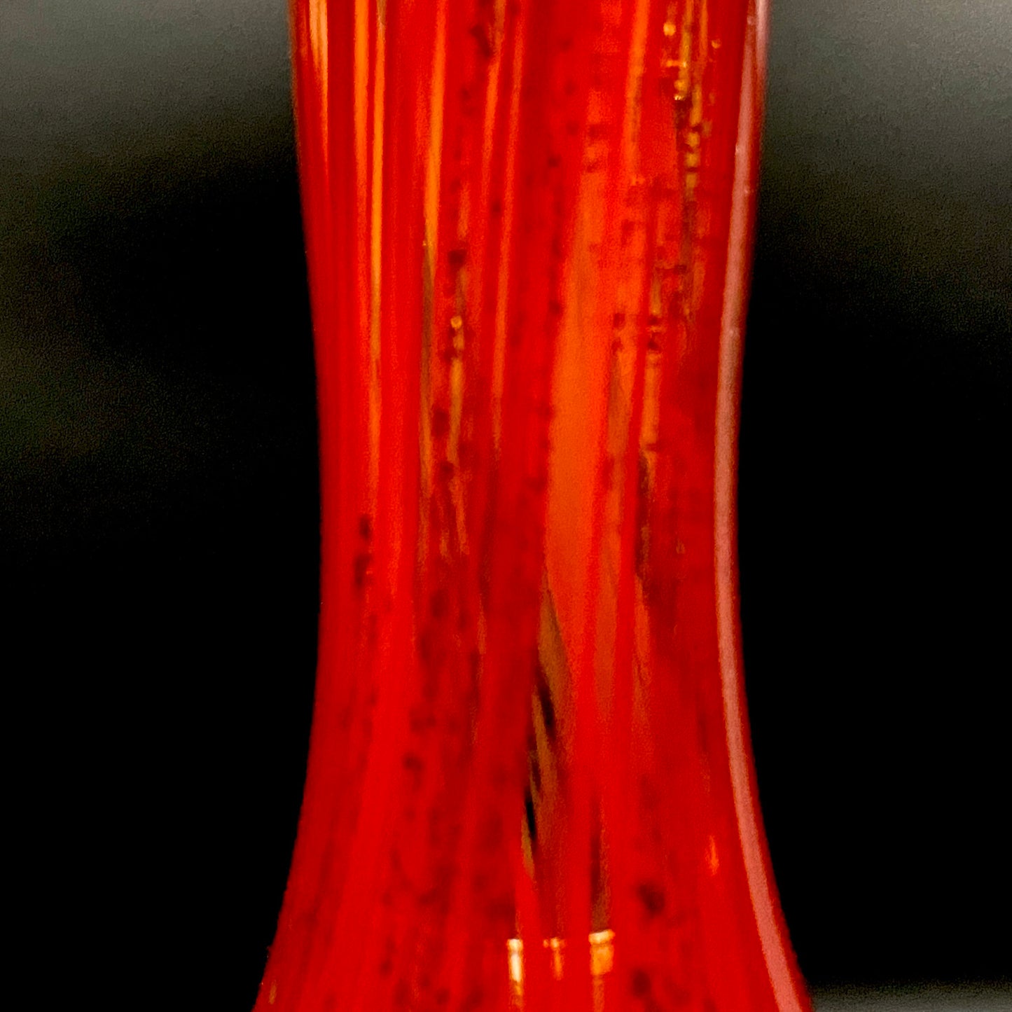 Sakata Jinnai (Jin) Handmade Blown Glass Red Gold Painted Gold Leaf Gold Painted Shinjinmon Glass Wine Glasses Set of 2 #232