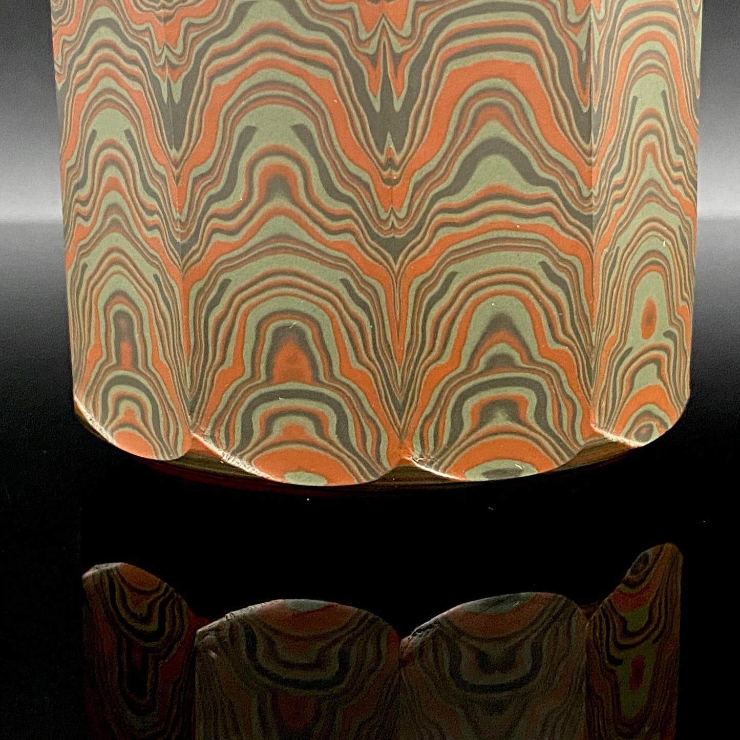 Yohei Konishi, Tokoname City Intangible Cultural Heritage Holder, Hand-thrown Shudei Neriage Genshinsai Sake Set, Pair #224
