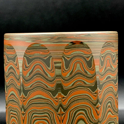 Yohei Konishi, Tokoname City Intangible Cultural Heritage Holder, Hand-thrown Shudei Neriage Genshinsai Sake Set, Pair #224