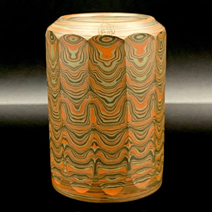 Yohei Konishi, Tokoname City Intangible Cultural Heritage Holder, Hand-thrown Shudei Neriage Genshinsai Sake Set, Pair #224